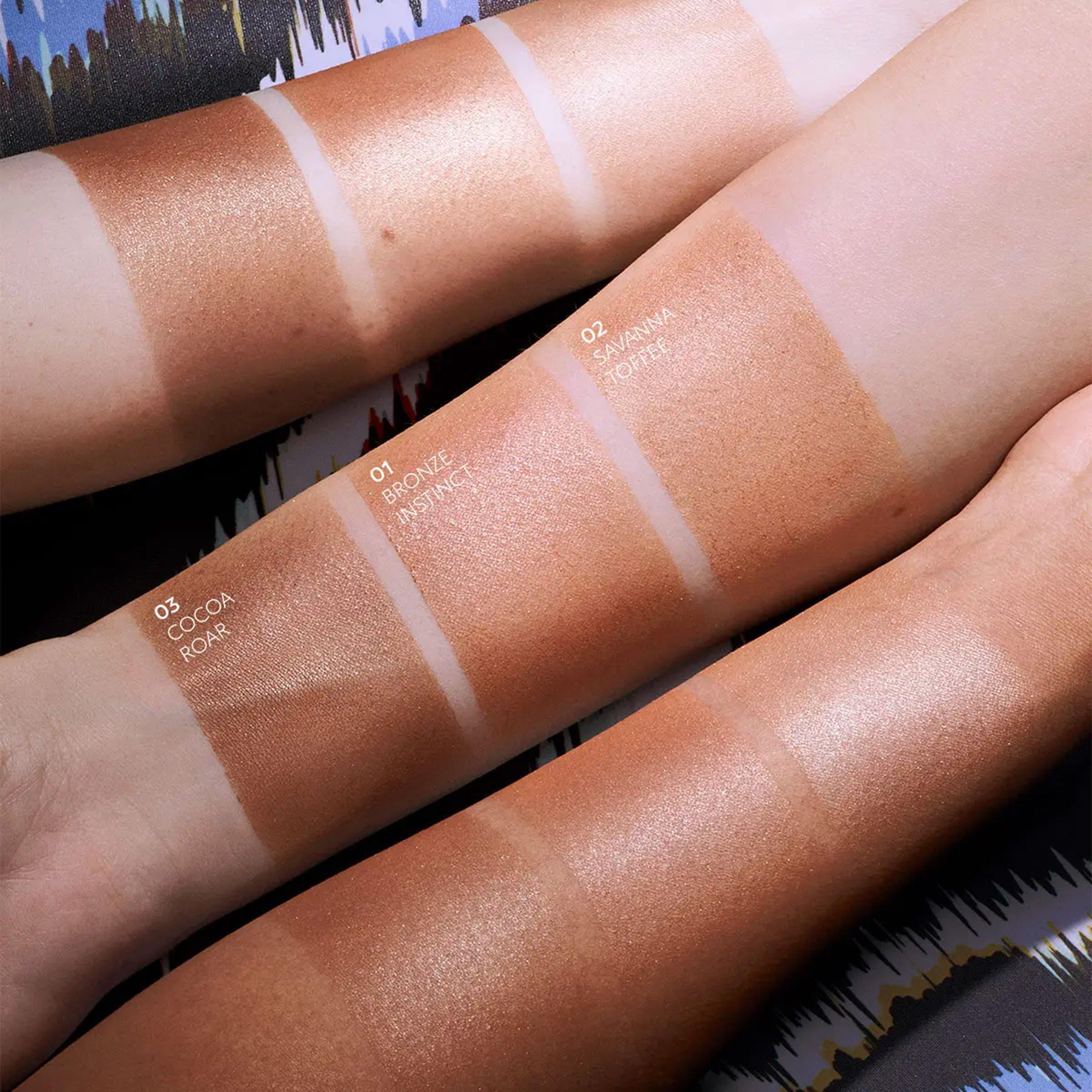 Just Cavalli X Kiko Milano Party Glam Lumi-Bronzer, WOMEN, 03 Cocoa Roar, thumbnail