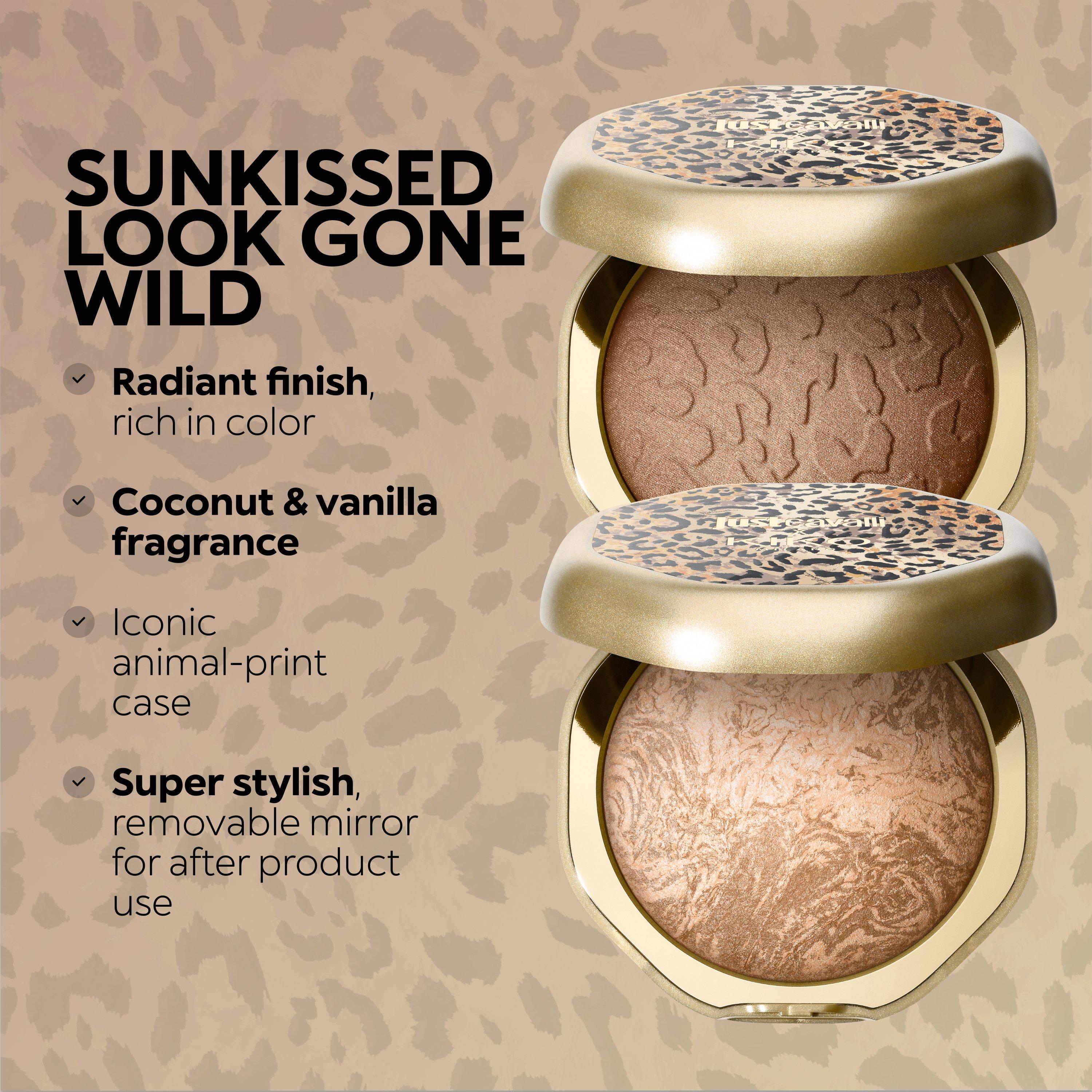 Just Cavalli X Kiko Milano Party Glam Lumi-Bronzer, WOMEN, 03 Cocoa Roar, thumbnail