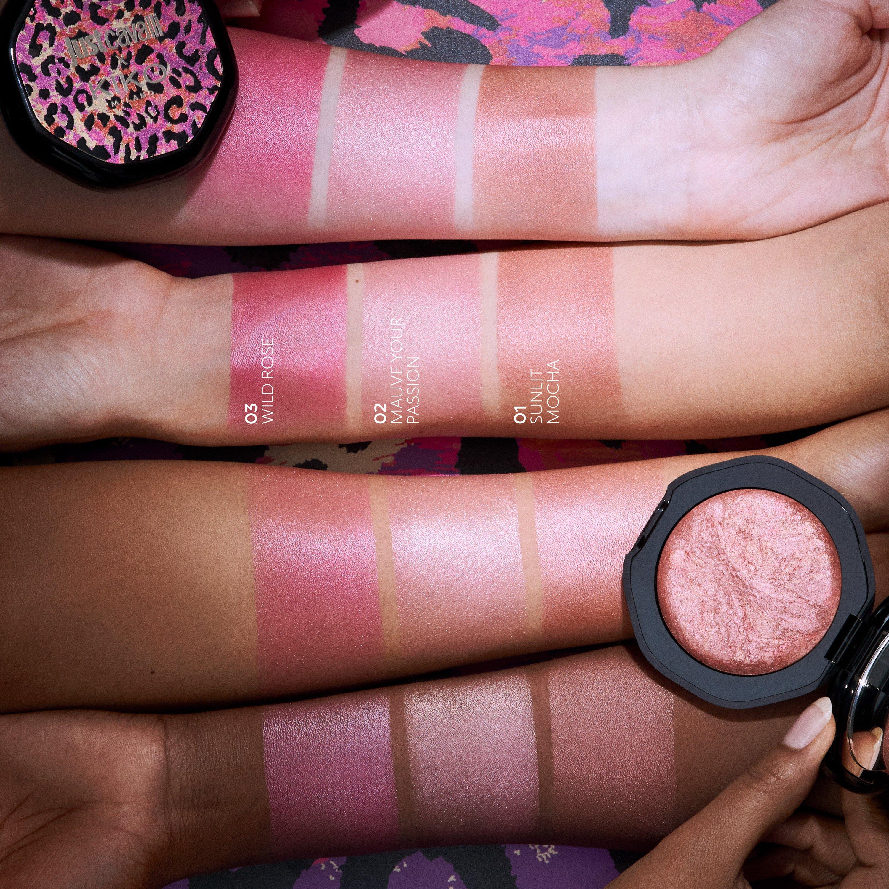 Just Cavalli X Kiko Milano Fusion Glow Blush, WOMEN, 01 Sunlit Mocha, thumbnail
