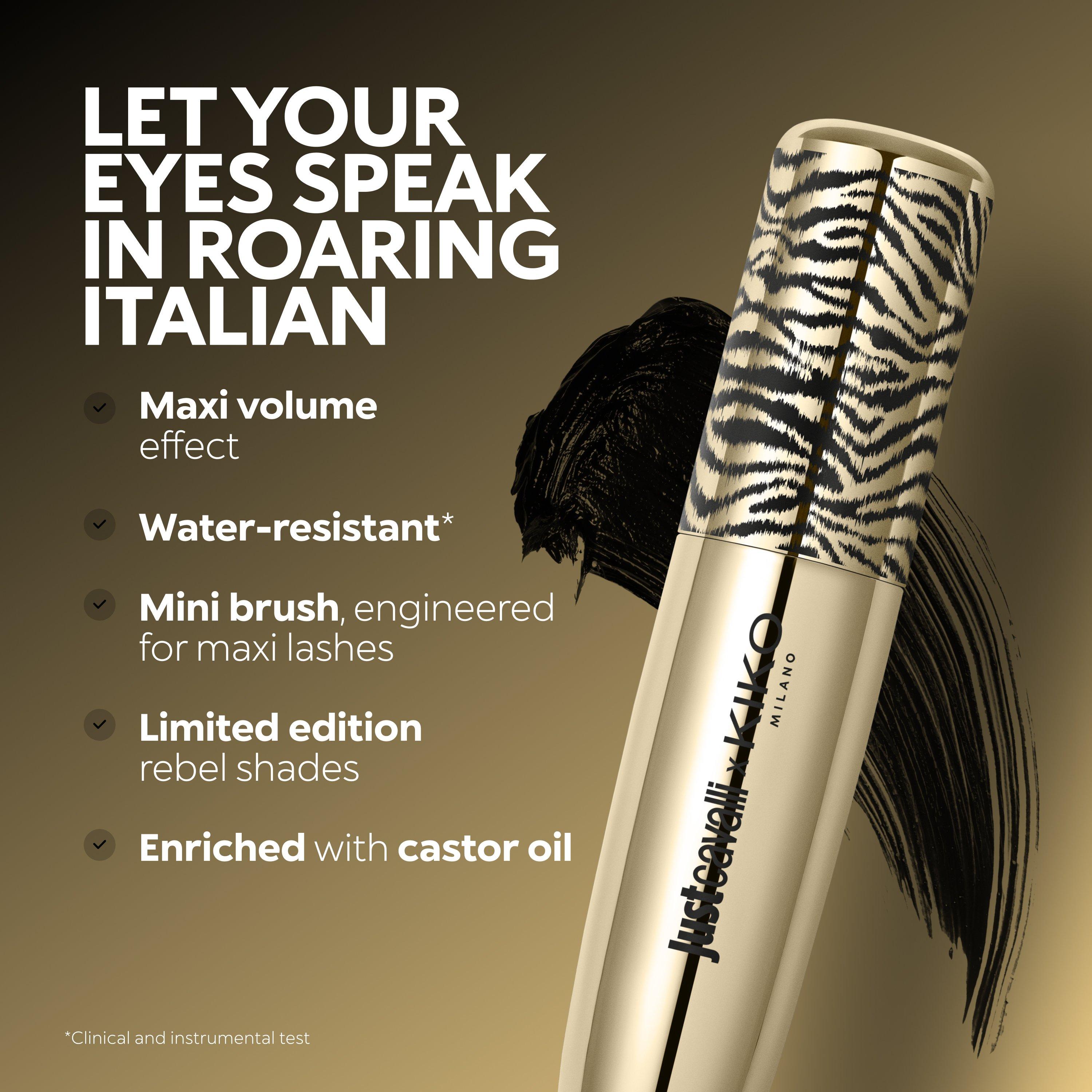 Just Cavalli X Kiko Milano Maxi-Mod Mascara Rebel Edition, 03 Jaguar Black, thumbnail