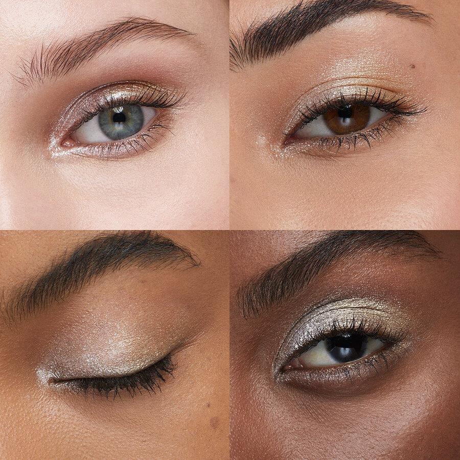 New Bright Duo Eyeshadow, 01 Metallic White / True Gold, large image number 2