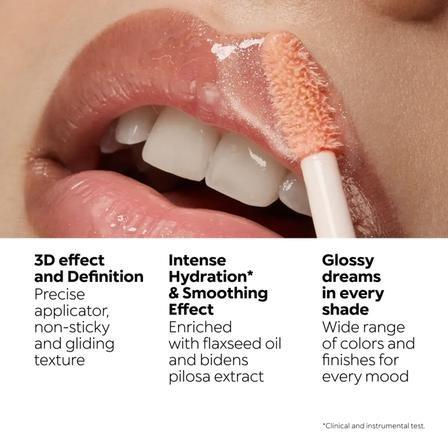 3D Hydra Lip-Gloss, 34 Pearly Blood Orange, large image number 3