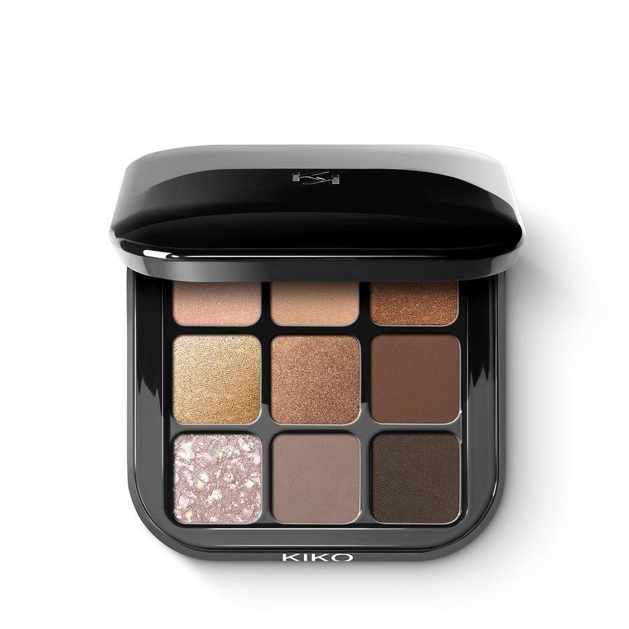 Glamour Multi Finish Eyeshadow Palette, 01 Earth Tones, medium