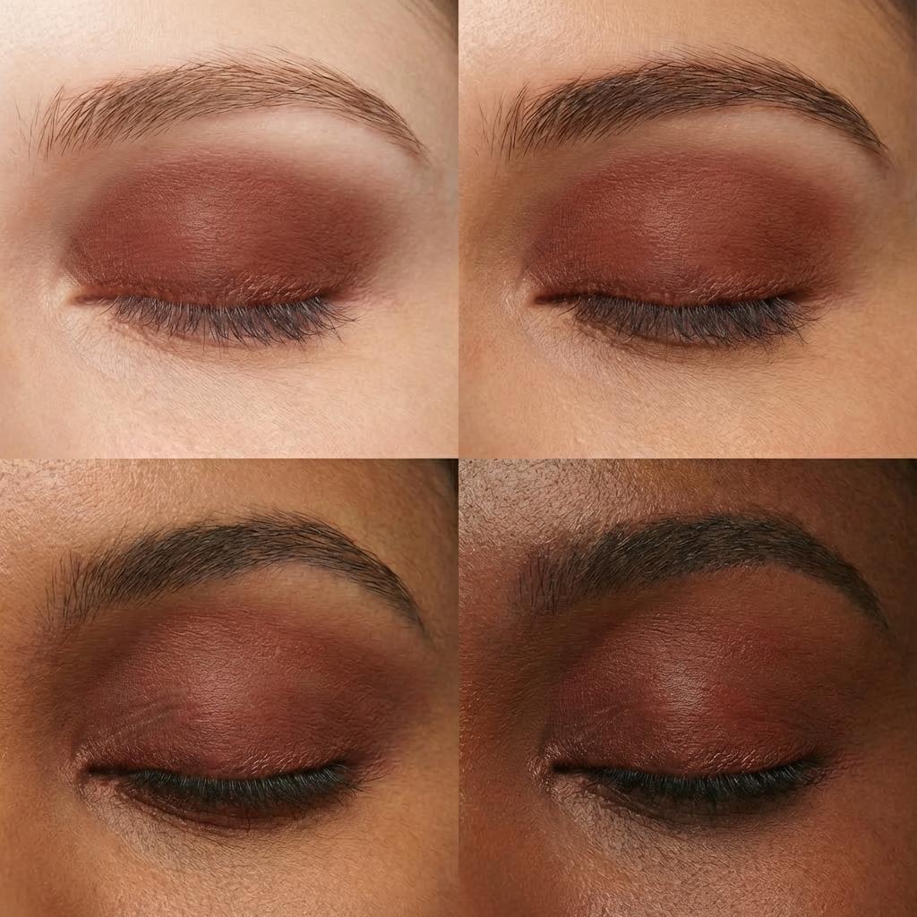 Glamour Multi Finish Eyeshadow Palette, 03 Burgundy Notes, large image number 3