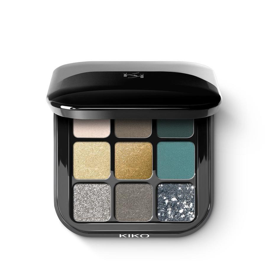 Glamour Multi Finish Eyeshadow Palette, 06 Green Vibes, medium