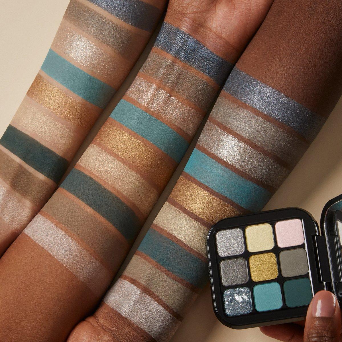 Glamour Multi Finish Eyeshadow Palette, 06 Green Vibes, large image number 2