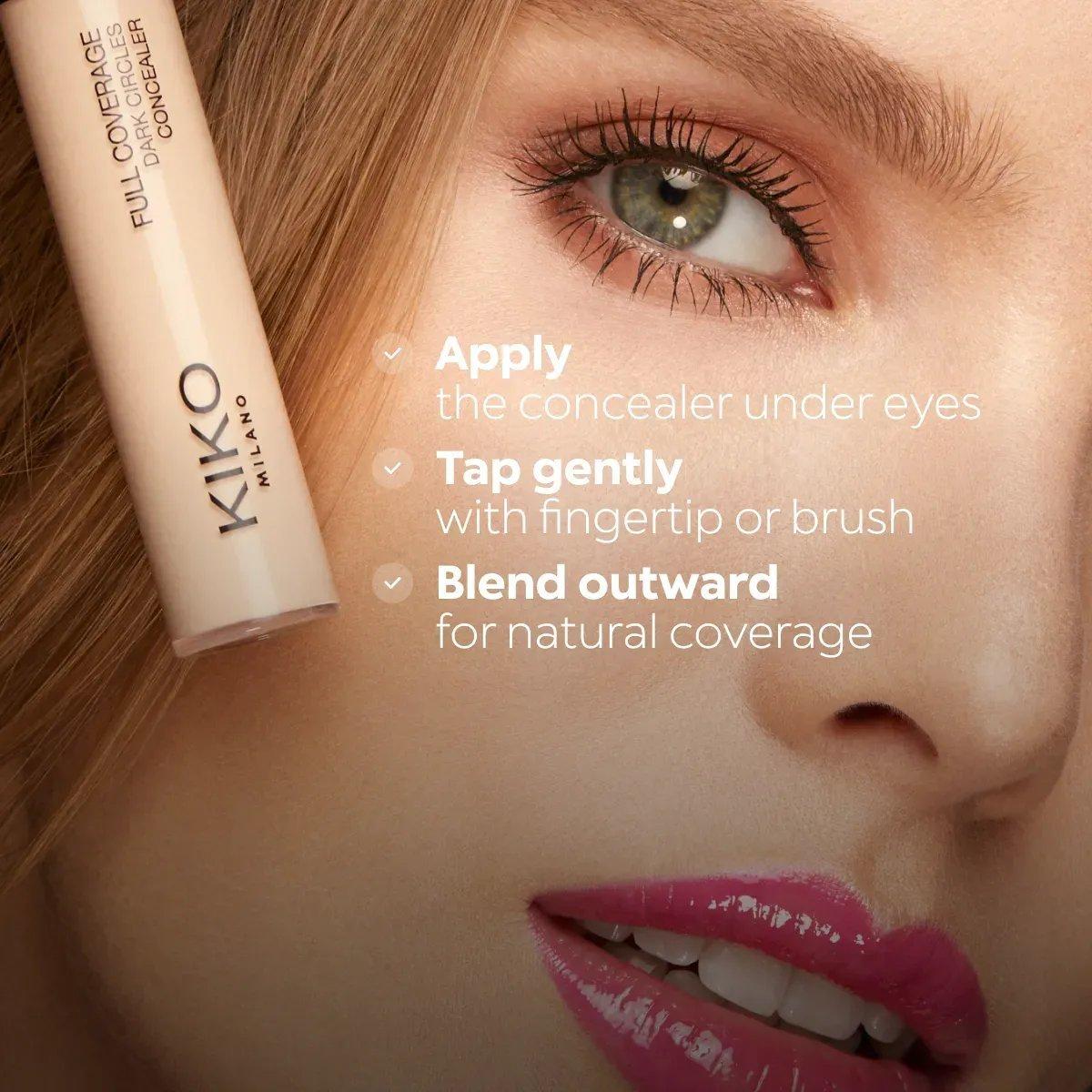 Full Coverage Dark Circles Concealer, 07 - Natural Beige, large image number 5
