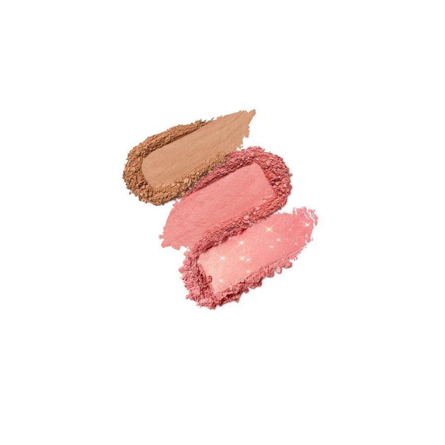 Multi Finish Trio Blush And Bronzer Palette, 01 - Coral, thumbnail