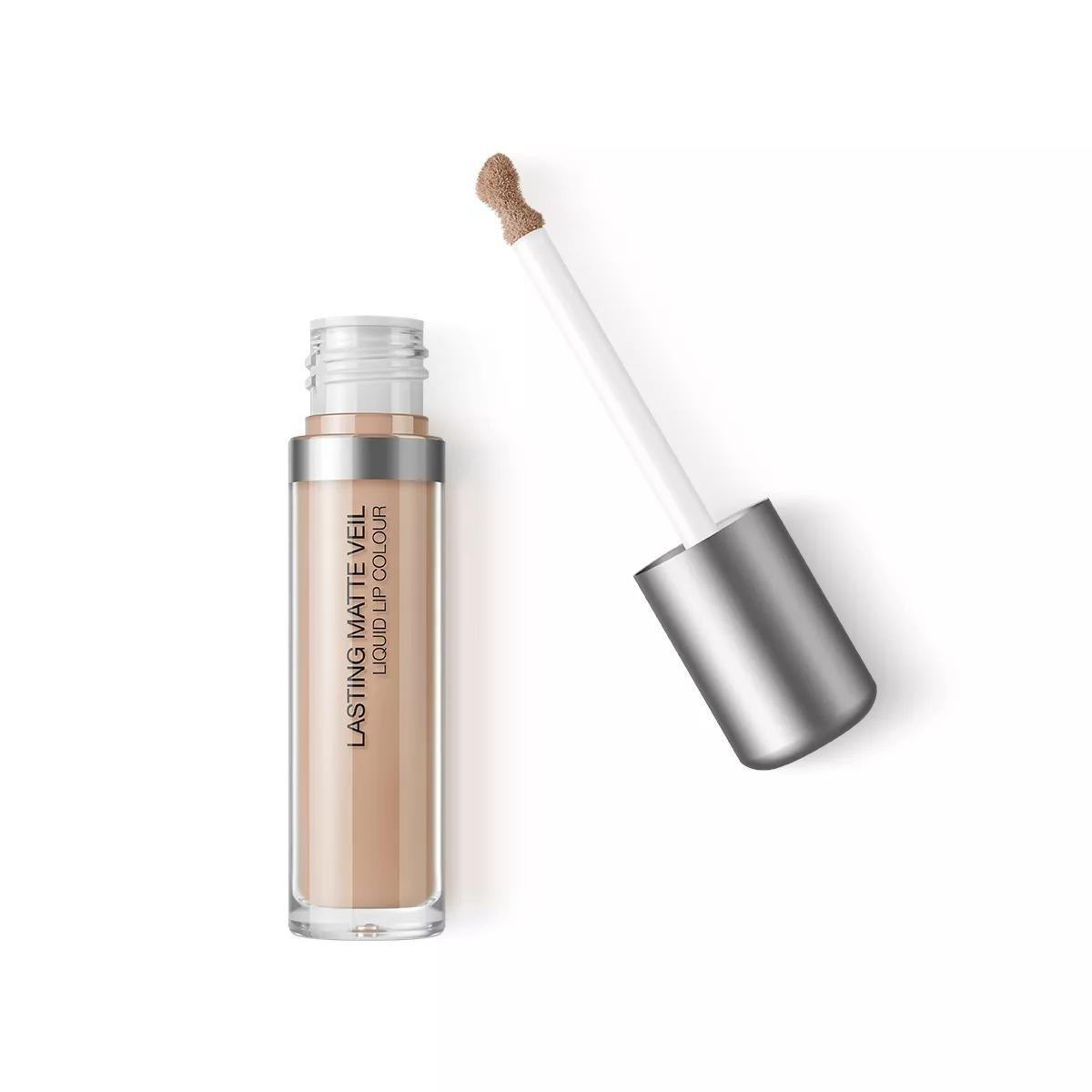 Lasting Matte Veil Liquid Lip Colour, 01 Caffelatte, large image number 4