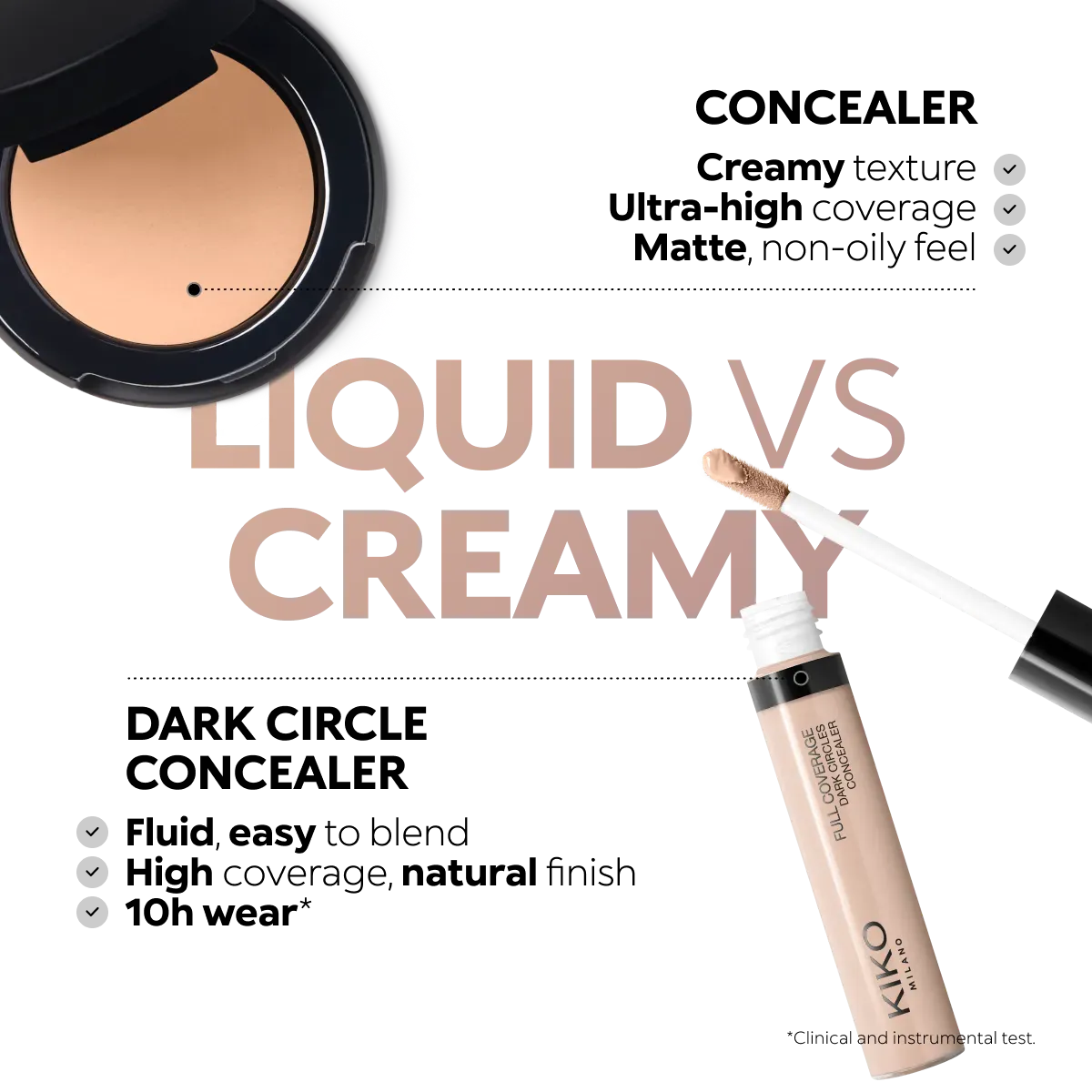 Full Coverage Dark Circles Concealer, 17 - Almond, thumbnail