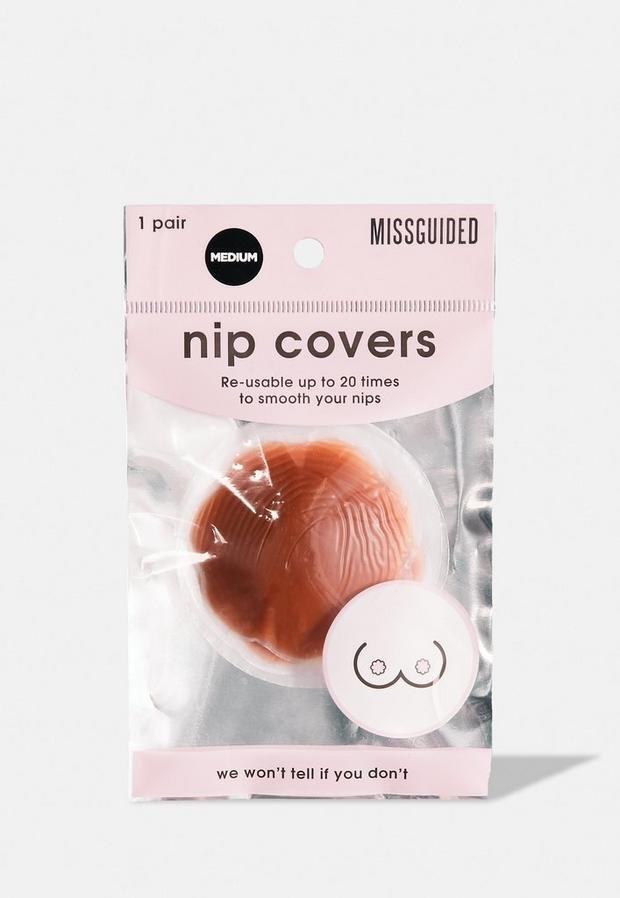 Nude Brown Silicone Nipple Cover, Women, , large image number 0