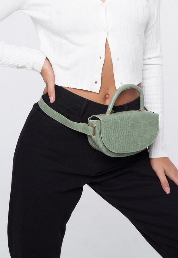 Green Sage Top Handle Belt Bag, Women, , large image number 1