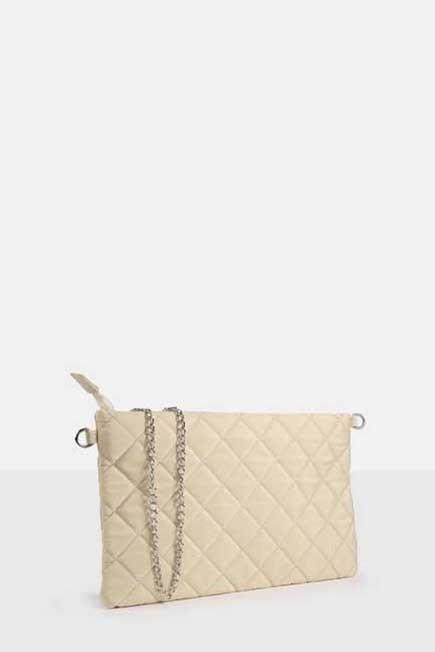 Stone Quilted Clutch Bag, Women, , large image number 1