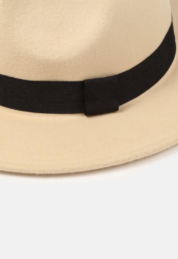 Cream Fedora Hat, , large image number 3