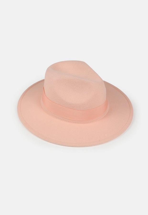 Blush Pink Fedora Hat, Women, , large image number 2