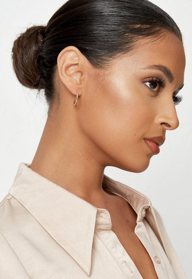 Gold Look Arrow Stud And Hoops 6 Pack, , large image number 0