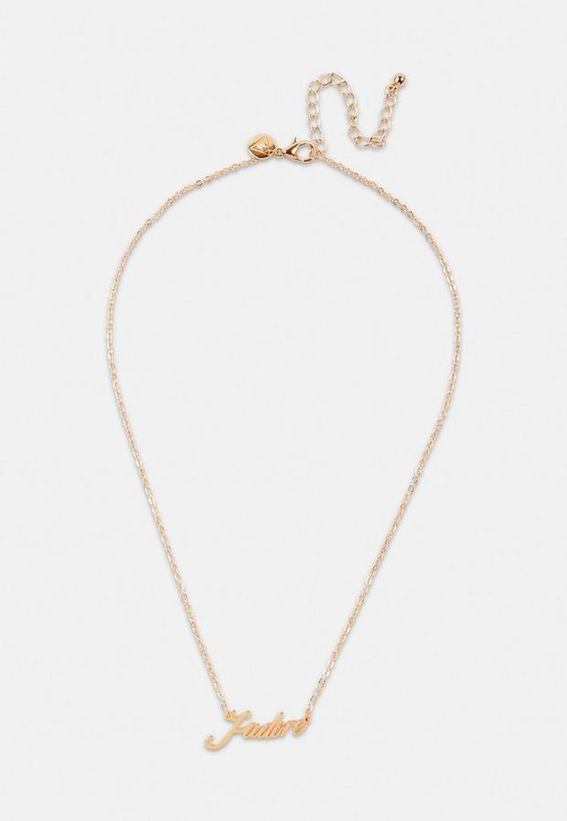 Gold Gold Look J'Adore Pendant Necklace, , large image number 1