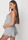 Missguided - Grey Tie Front Nursing Cami Top Maternity Pyjama Set, Women