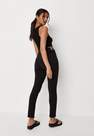Missguided - Black Circle Ruched Leggings, Women