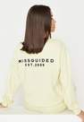 Missguided - Yellow Missguided Oversized Sweatshirt, Women