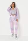 Missguided - Lilac Tie Dye Missguided Oversized 90S Joggers, Women