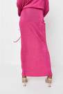 Missguided - Pink Modesty Acetate Maxi Skirt