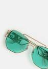 Missguided - Kahki Khaki Msgd Top Bar Oversized Sunglasses