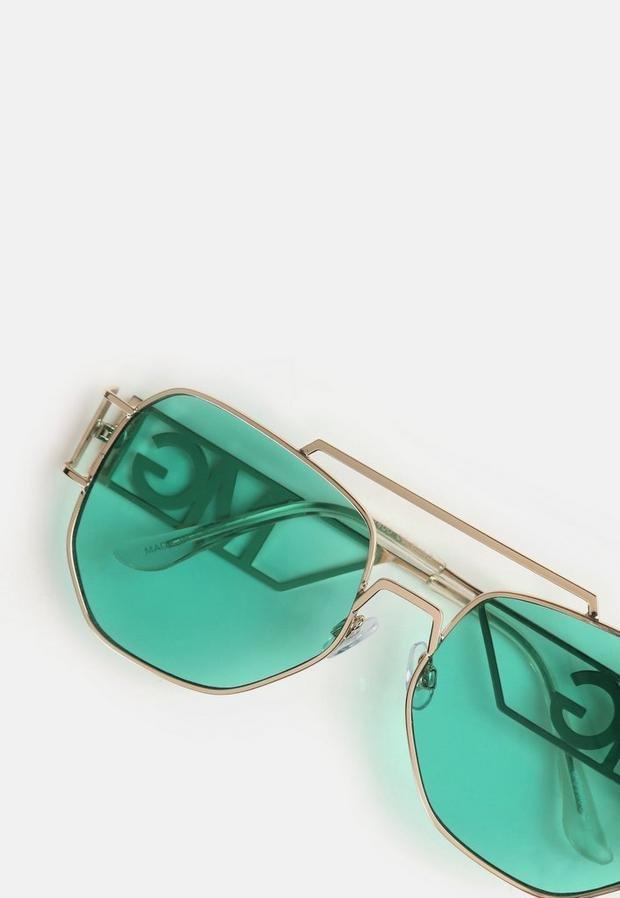 Kahki Khaki Msgd Top Bar Oversized Sunglasses, A101_30006, large image number 3