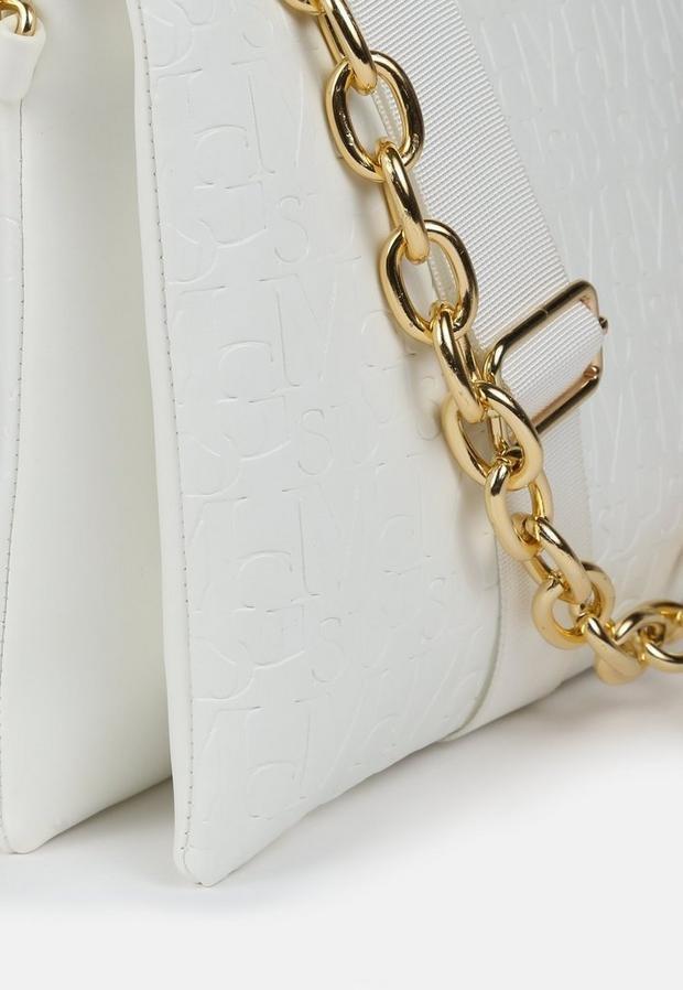 White Missguided Embossed Crossbody Bag, , large image number 3