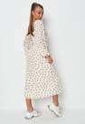 Missguided - Cream Floral Print Shirred Back Midaxi Dress, Women