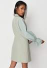 Missguided - Sage Delaney Childs Edit Tie Sleeve Tailored Blazer Mini Dress, Women
