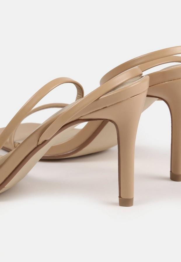 Camel Sand Barely There Low Heel Sandals, , large image number 2