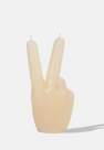 Missguided - Cream Peace Sign Hand Candle