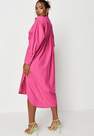 Missguided - Pink Pink Poplin Midi Shirt Dress