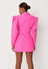Missguided - Pink Power Shoulder Blazer Dress