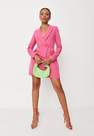 Missguided - Pink Double Breasted Blazer Dress