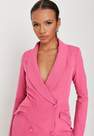 Missguided - Pink Double Breasted Blazer Dress