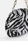 Missguided - White Zebra Print Large Faux Leather Pouch Bag