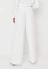 Missguided - White Tailored Wide Leg Trousers
