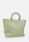 Missguided - Green Sage Circular Handle Tote Bag, Women