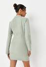 Missguided - Green Sage Corset Hook And Eye Tailored Blazer Dress