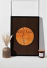Missguided - Brown Sunset Abstract Face Poster Print A2