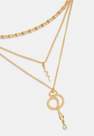 Missguided - Gold Gold Look Snake Pendant Layered Necklace