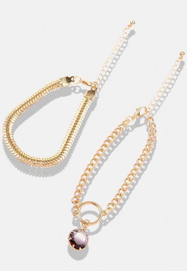 STONE DROP CHAIN BRACE, , large image number 2