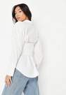 Missguided - White Poplin Corset Overlay Oversized Shirt