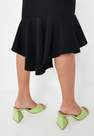 Missguided - Black Black Bardot Fishtail Midi Dress