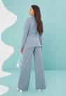 Missguided - Blue Co Ord Jersey Wide Leg Trousers