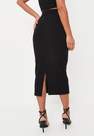 Missguided - Black Co Ord Mesh Panel Midaxi Skirt