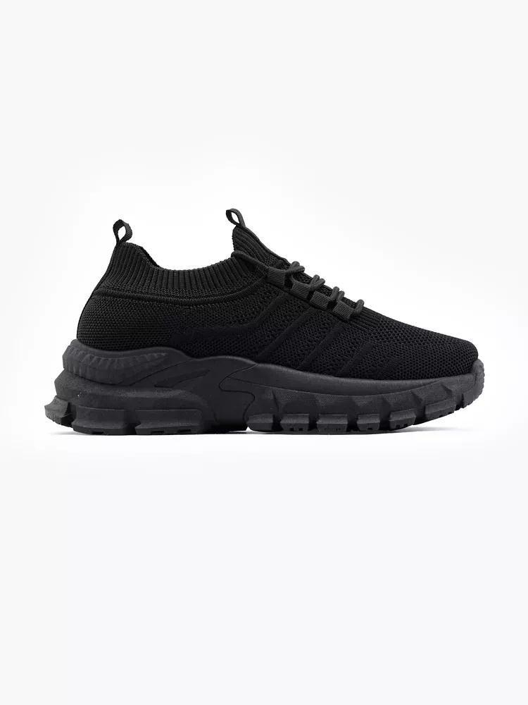 Black Laced Sneakers, , large image number 0