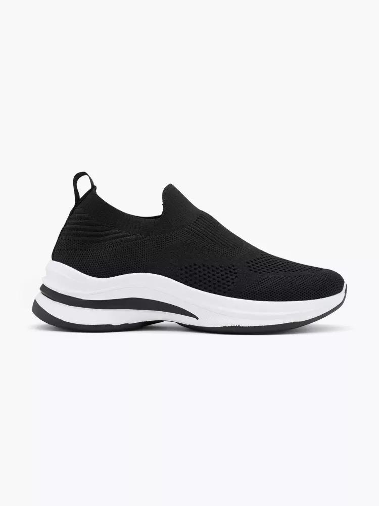 Black Slip-On Sneakers, , large image number 0